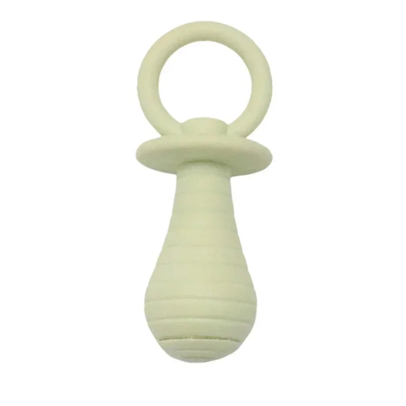 Rubber Squeaky Pacifier Dog Chew Toy