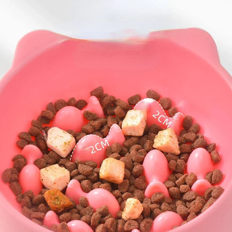 Cartoon Shape Anti-Choke Slow Feeder Pet Bowl