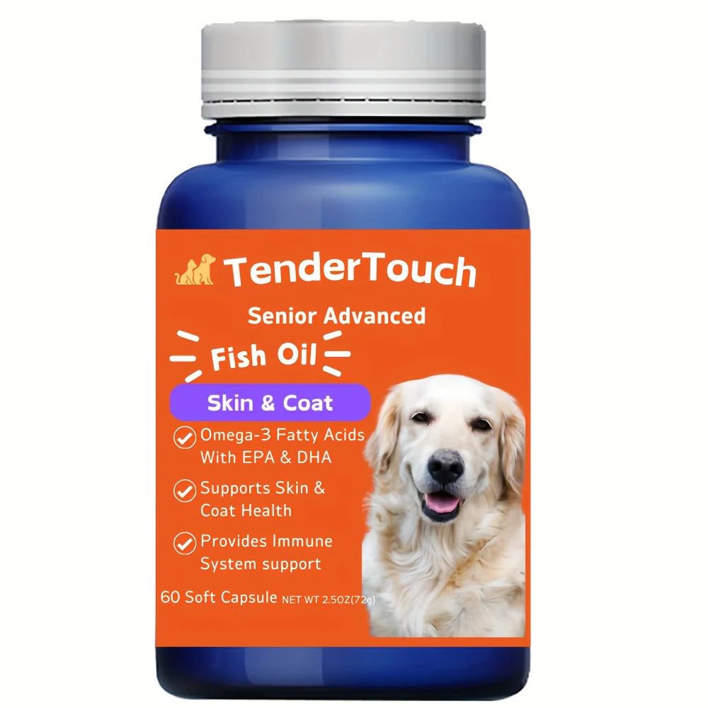 Omega-3 Fish Oil Skin & Coat Health Support For Dogs