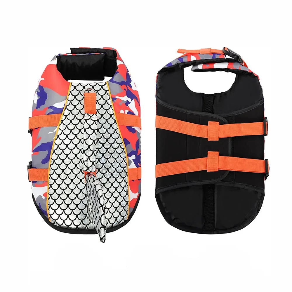 Shark Pets Adjustable Rip-Stop Dog Life Vest