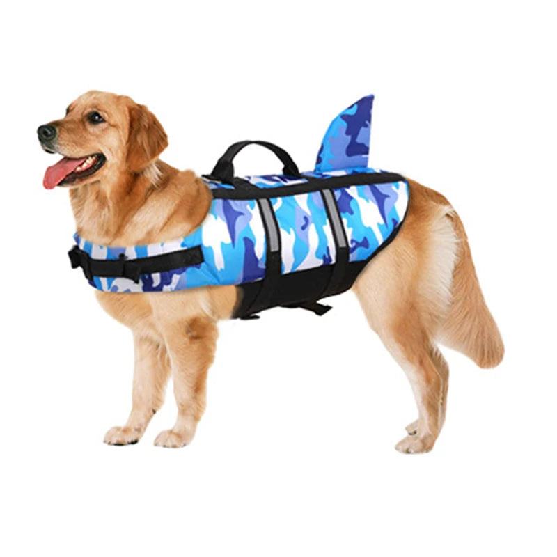 High Performance Shark Fin Design Dog Life Jacket