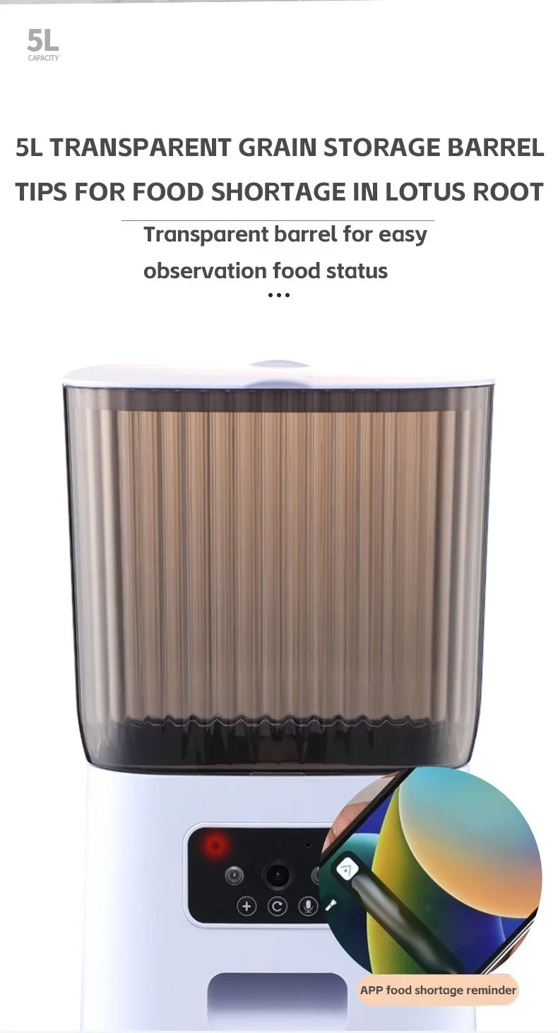 5L Automatic Smart Pet Feeder