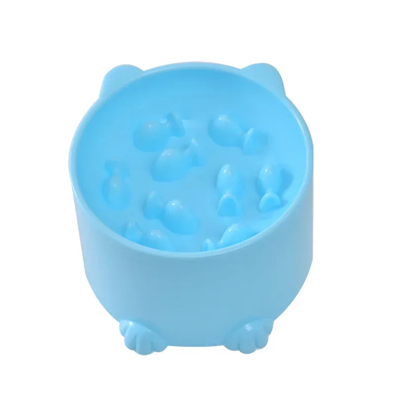 Cartoon Shape Anti-Choke Slow Feeder Pet Bowl