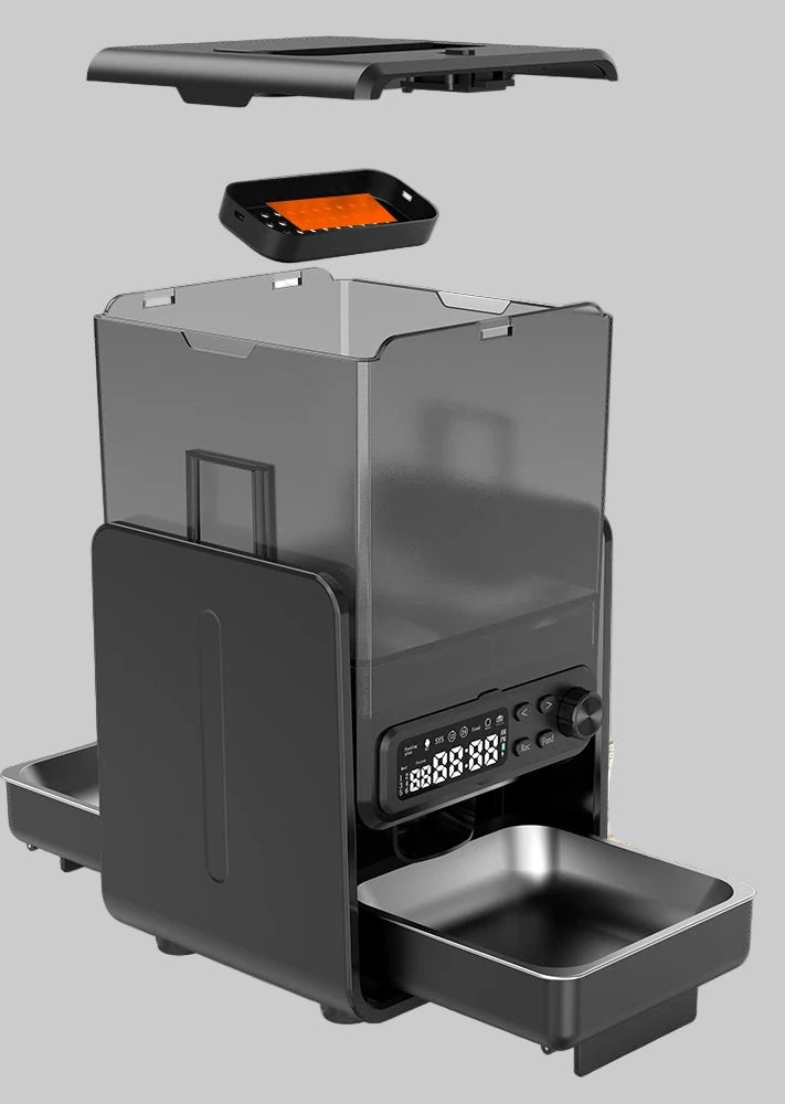 Adjustable Height Dual Smart Pet Feeder