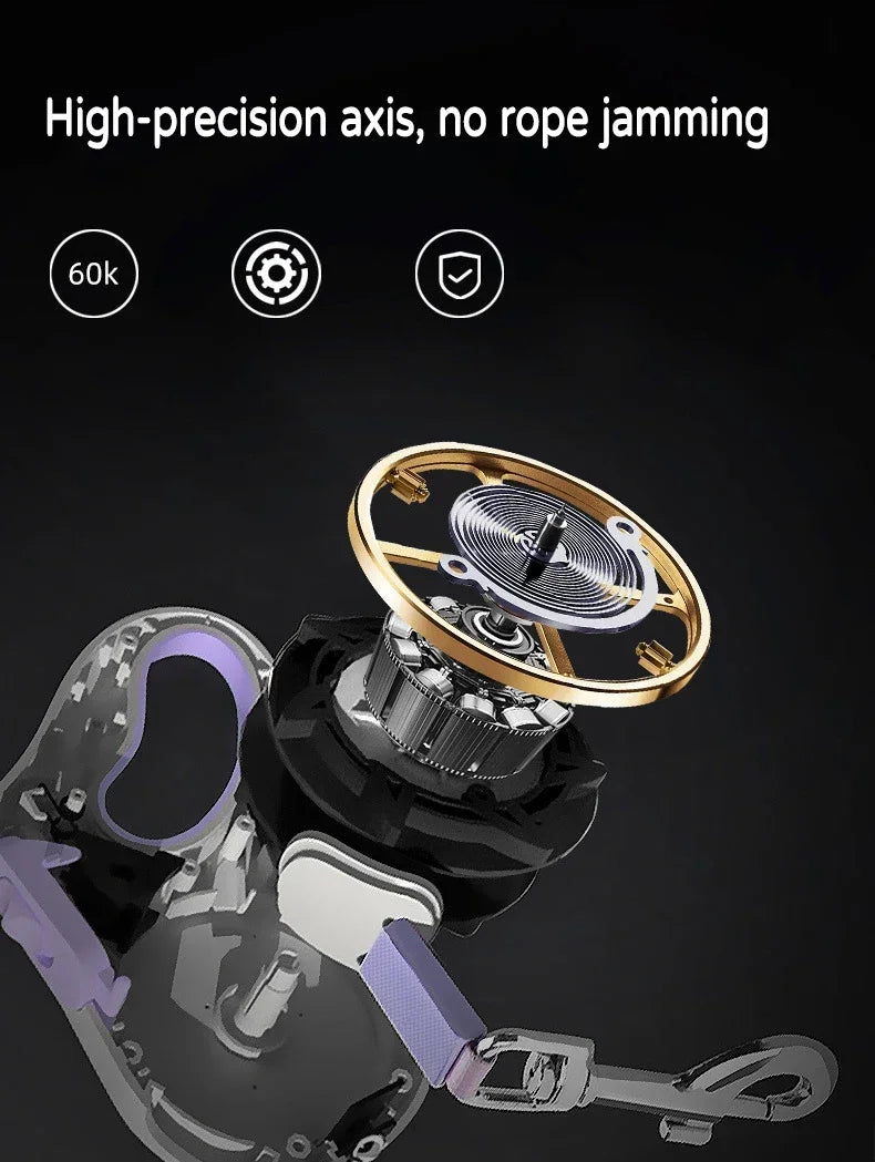 Versatile LED Retractable Lighted Leash