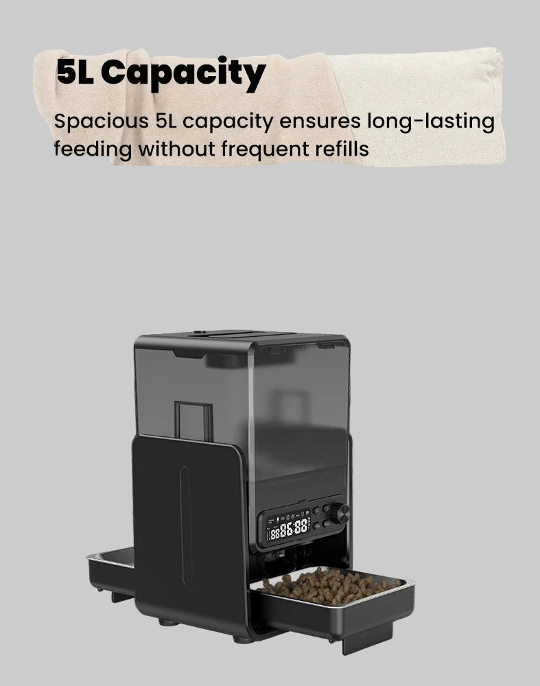 Adjustable Height Dual Smart Pet Feeder