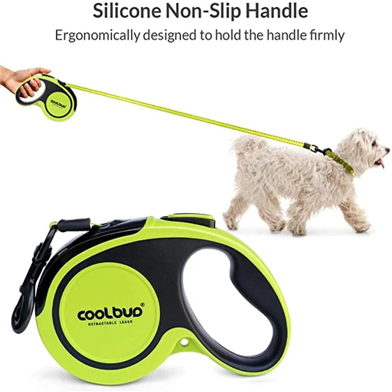 Soft Handle Professionally Crafted Retractable Dog Leash