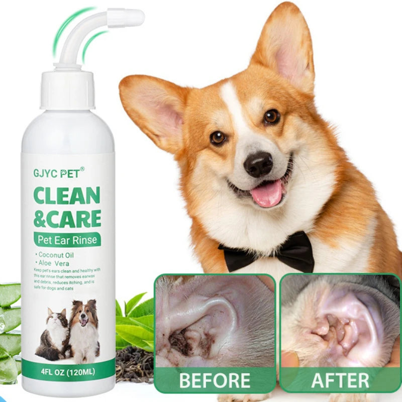Coconut Oil & Aloe Vera Clean Care Pet Ear Rinse