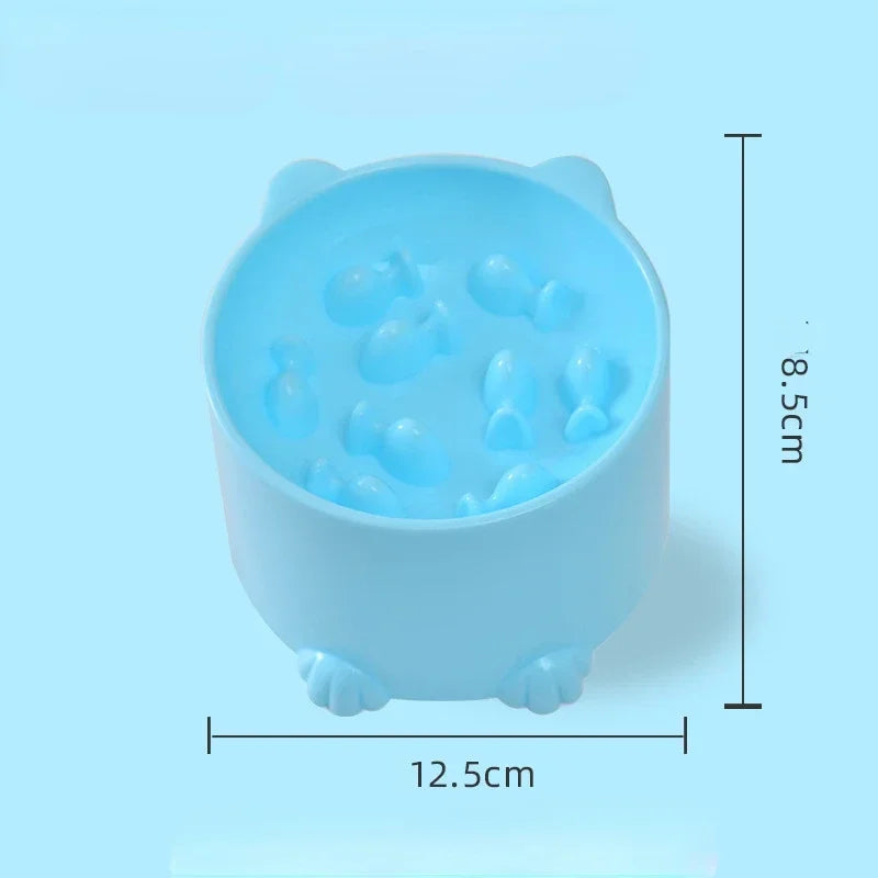 Cartoon Shape Anti-Choke Slow Feeder Pet Bowl