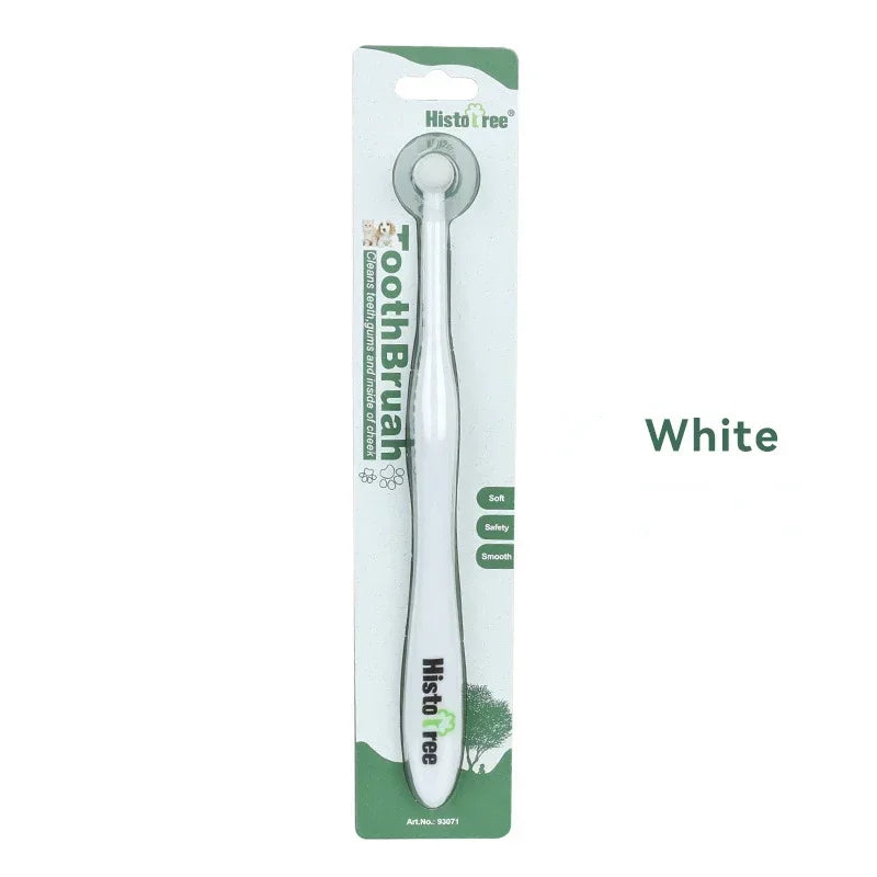Heavy Duty Anti-Crack Round Head Pet Toothbrush