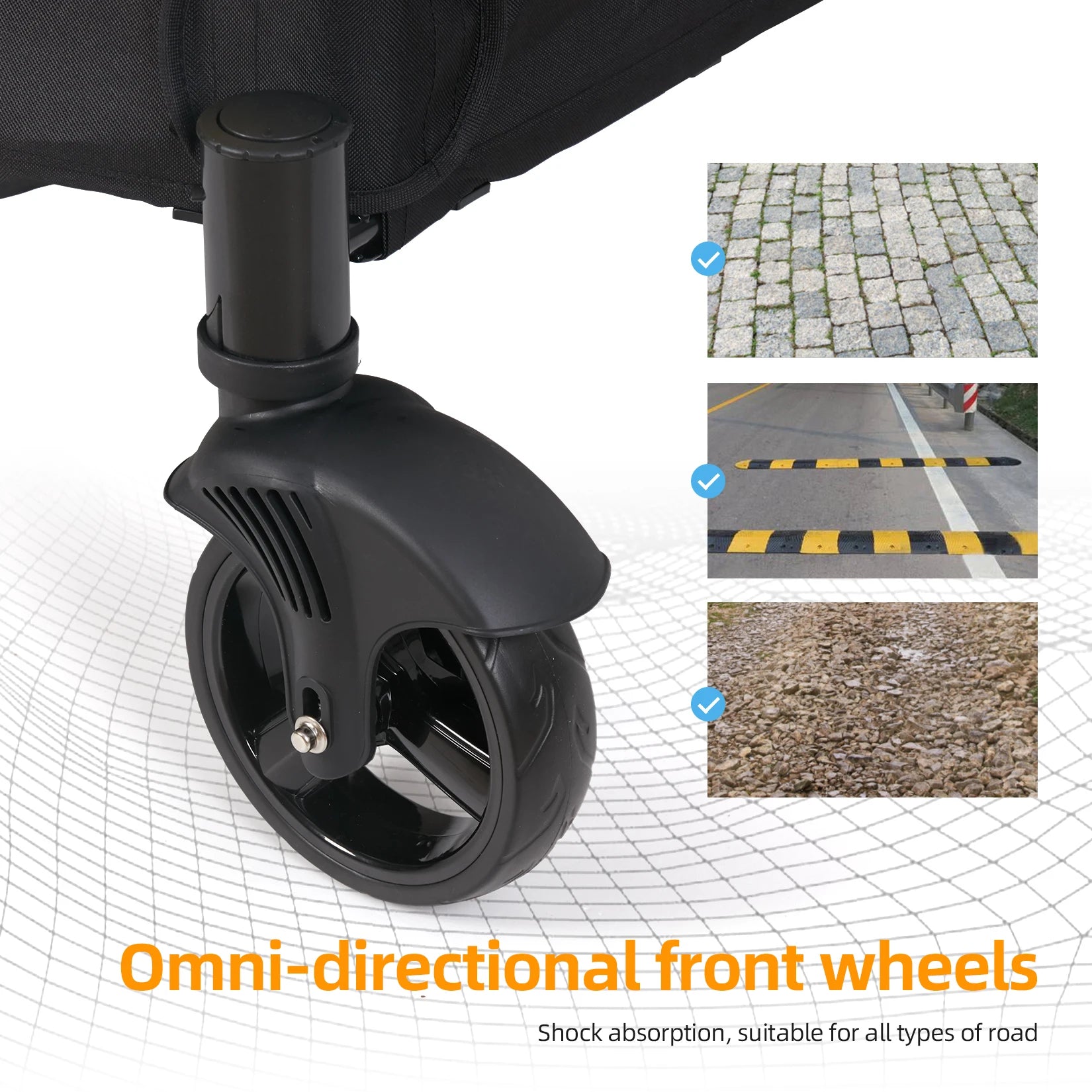 Portable Large Dog Travel Carriage Stroller