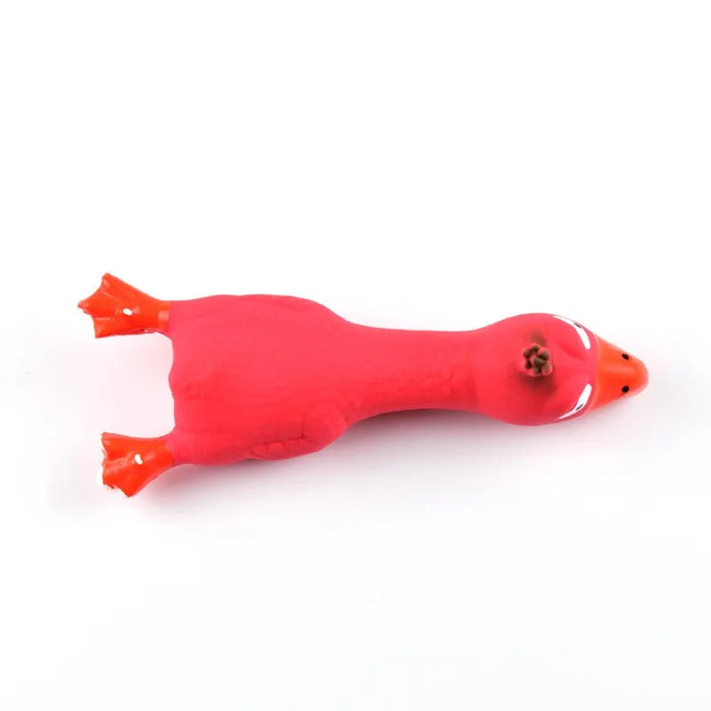 Cute Latex Chicken Shape Dog Squeak Toy