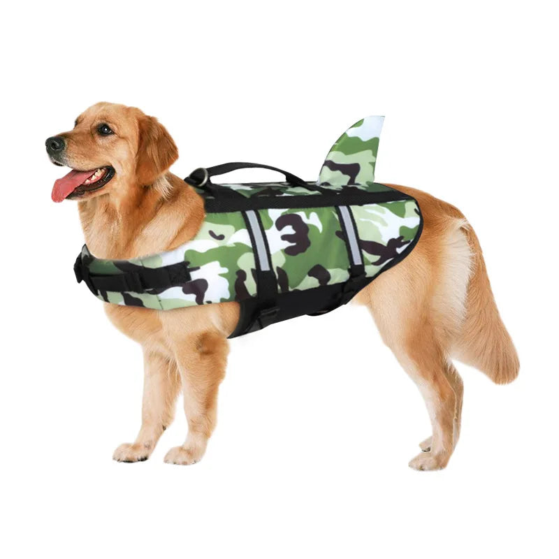 High Performance Shark Fin Design Dog Life Jacket