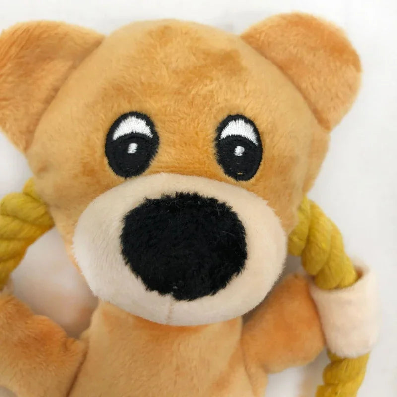 Cartoon Cotton Rope Dog Fetch Toys