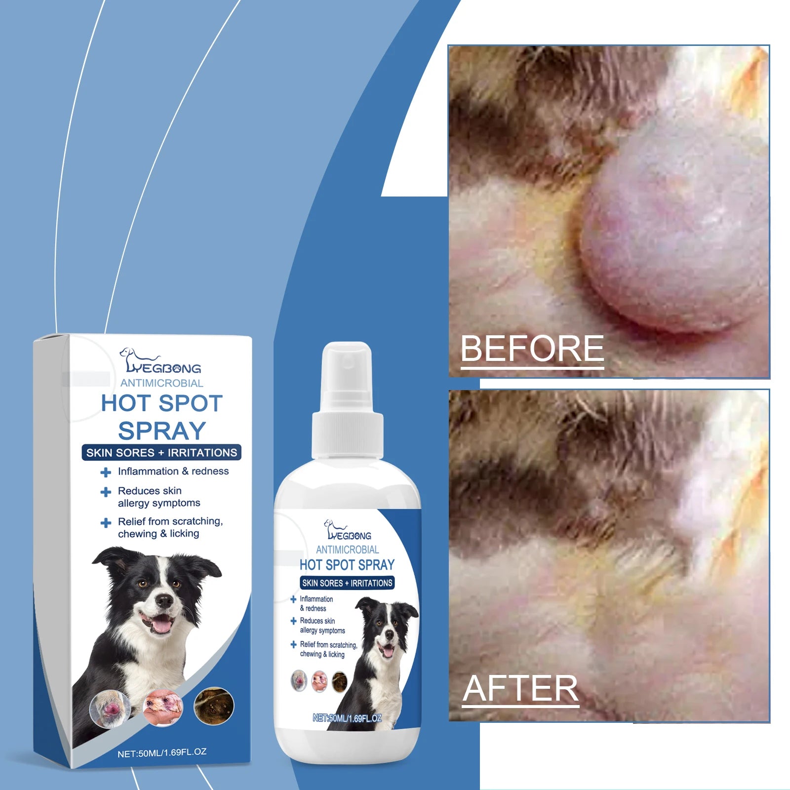 Pet Anti-Microbial Hot Spot Fur Spray
