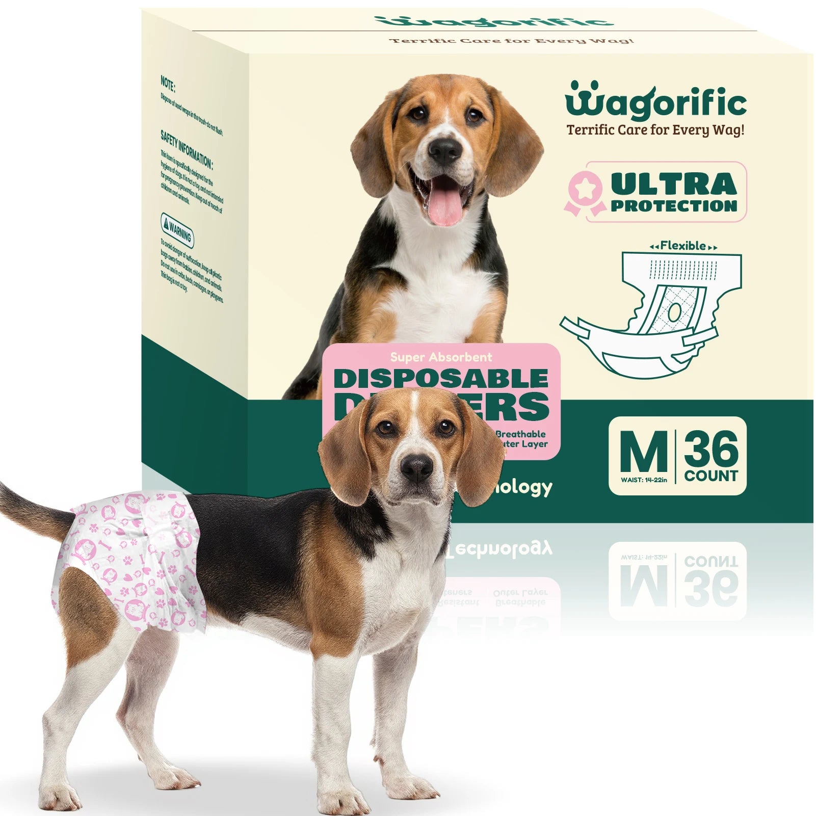 Soft & Breathable Disposable Female Dog Diapers