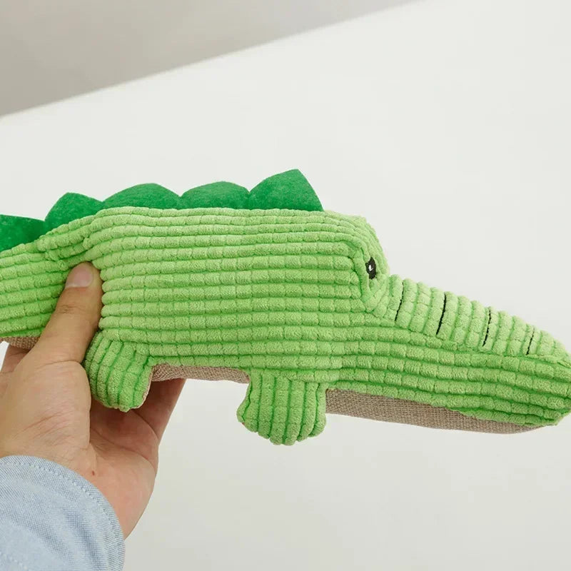 Crocodile Shape Plush Squeaky Dog Toy
