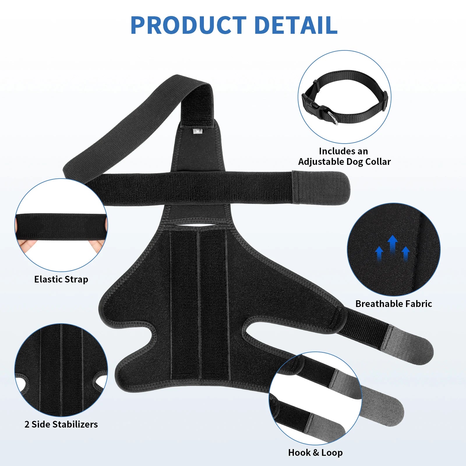 Adjustable Support Pet Knee Pads
