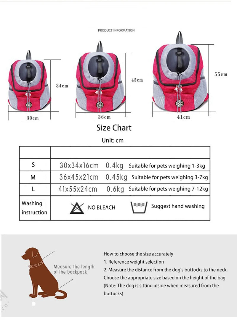 Breathable Mesh Pet Backpack