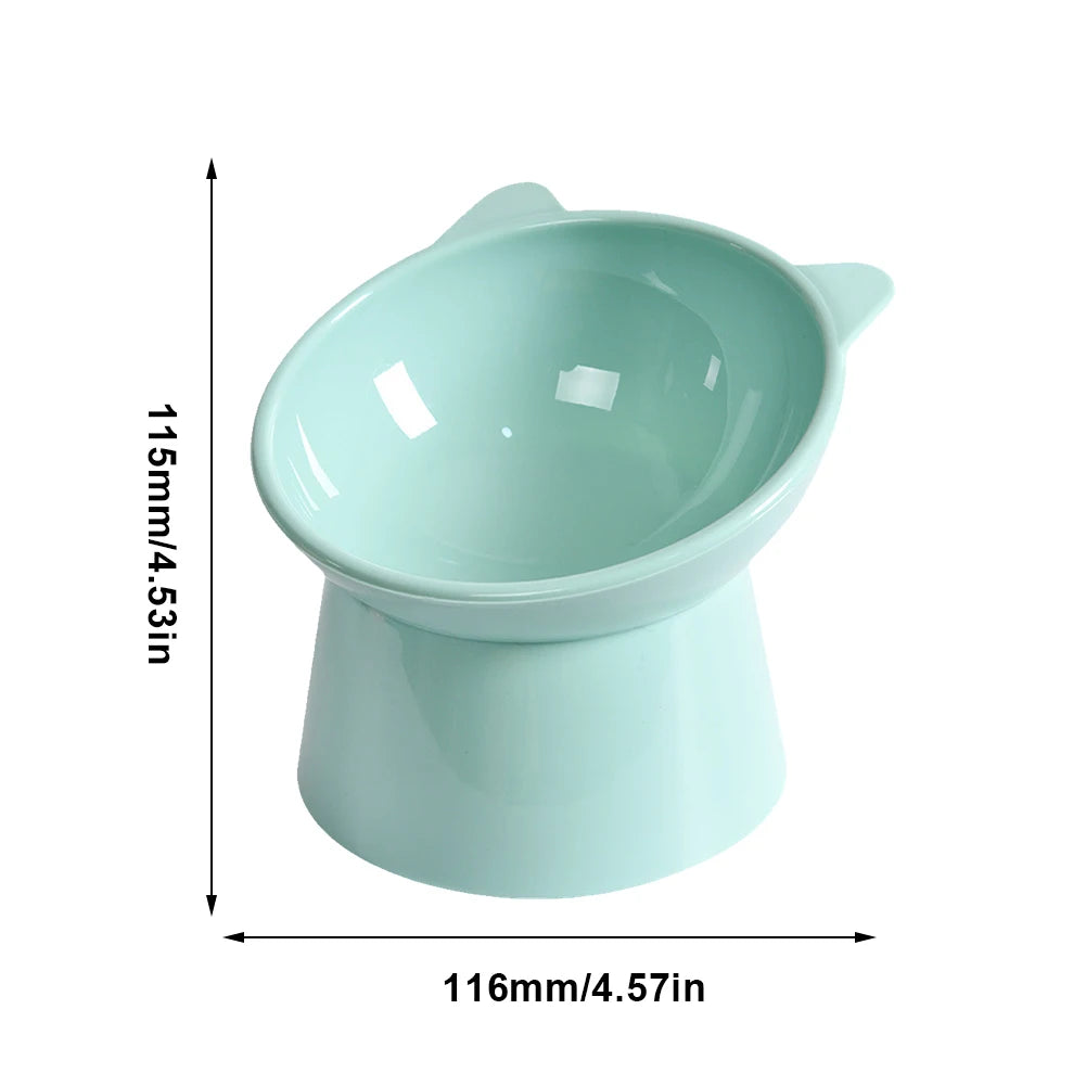 Tilted Ergonomic Raised Pet Food Bowl