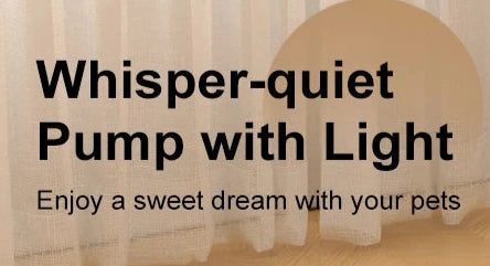 Stainless Steel Dishwasher Safe Pet Water Fountain w/LED Window