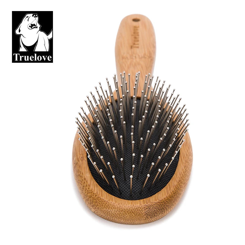 Truelove Wooden Handle Pet Grooming Massage Brush