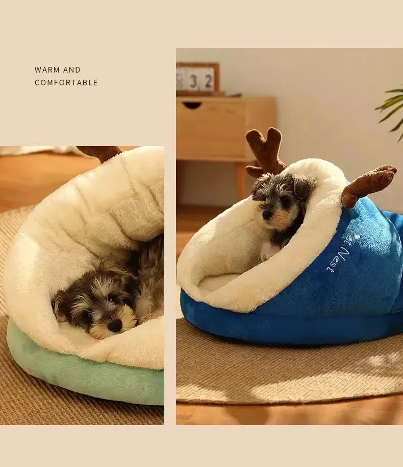 Cozy Plush Pet Sleeping Nest