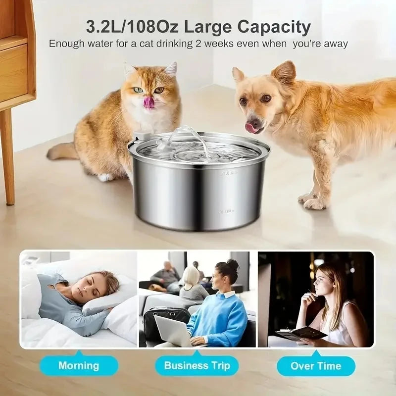 Large Capacity Single Spout Automatic Pet Water Fountain