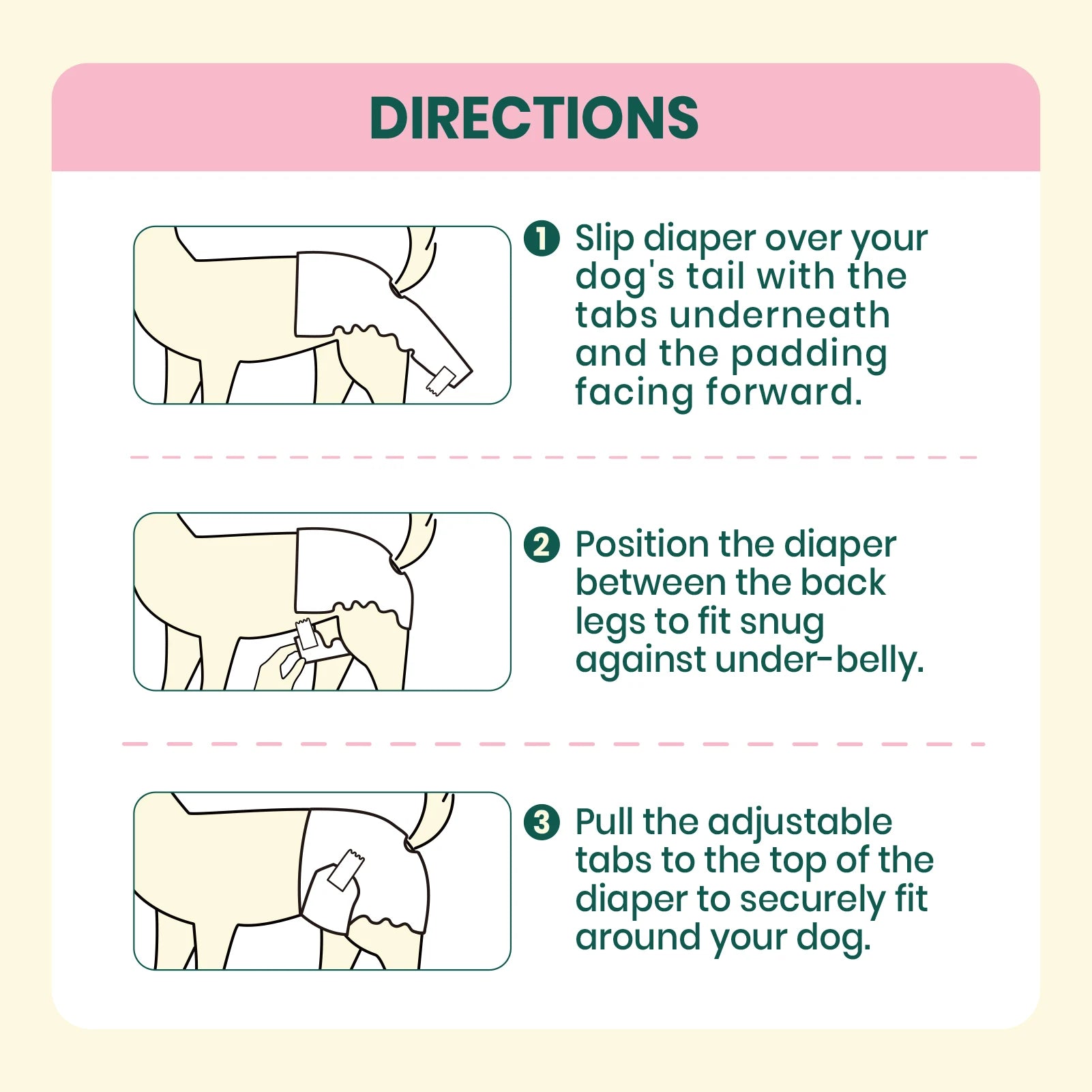 Soft & Breathable Disposable Female Dog Diapers