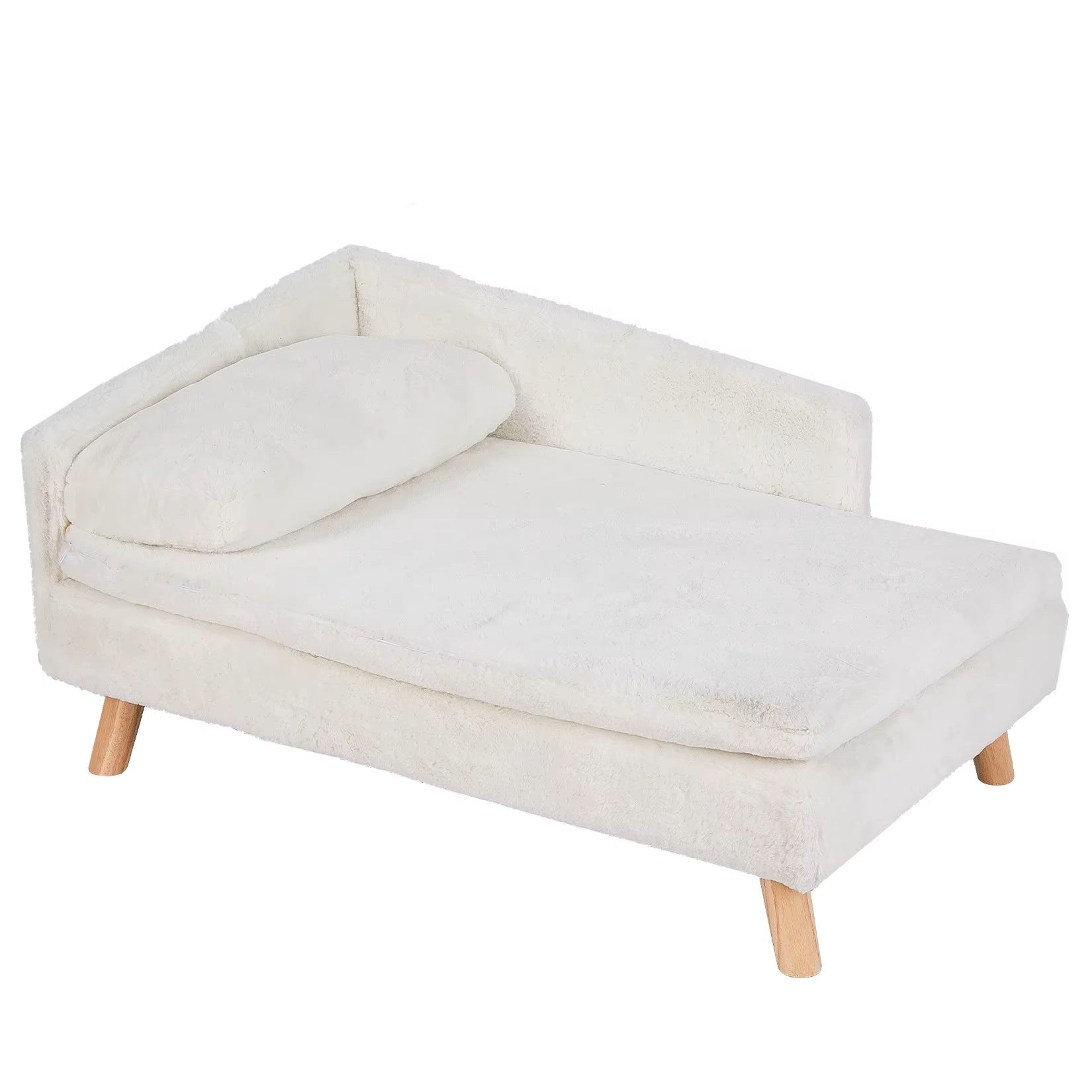 Elevated Plush Pet Lounge Sofa