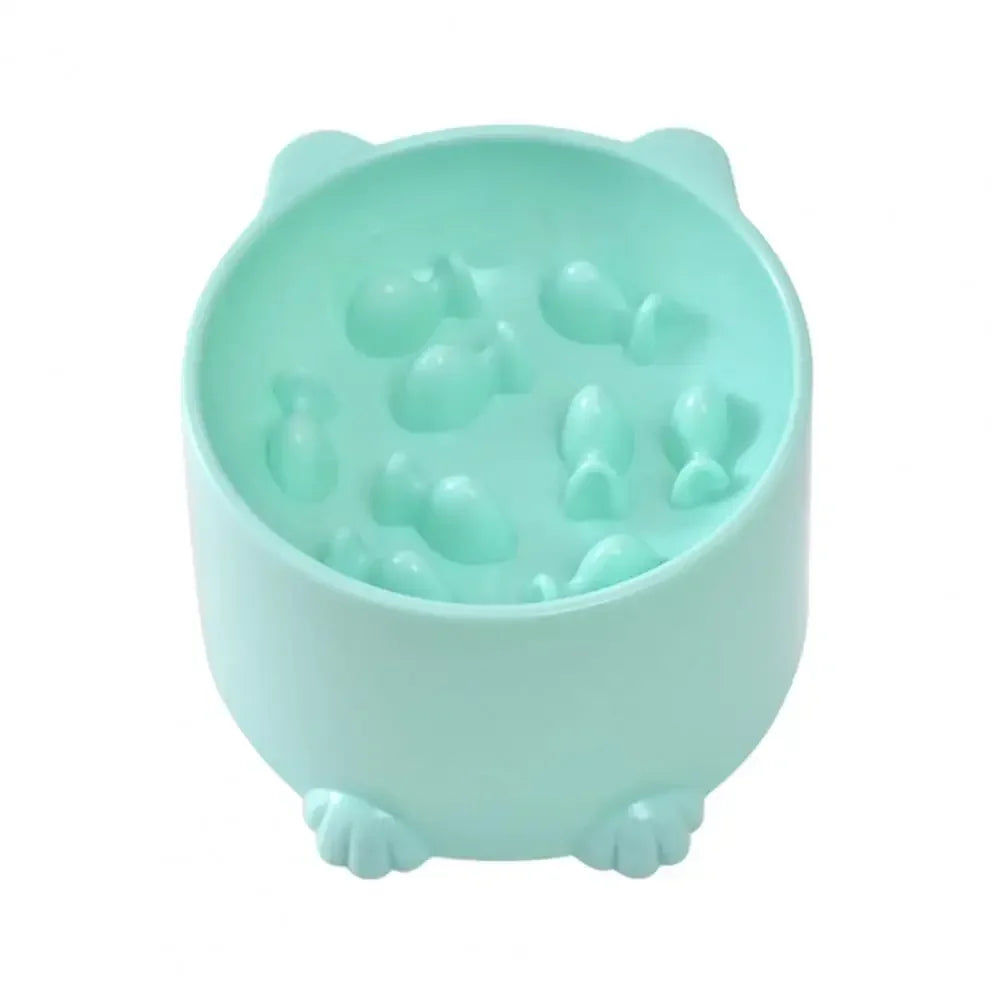 Cartoon Shape Anti-Choke Slow Feeder Pet Bowl