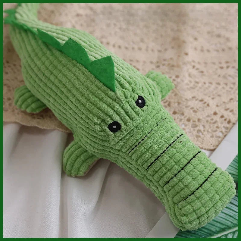 Crocodile Shape Plush Squeaky Dog Toy