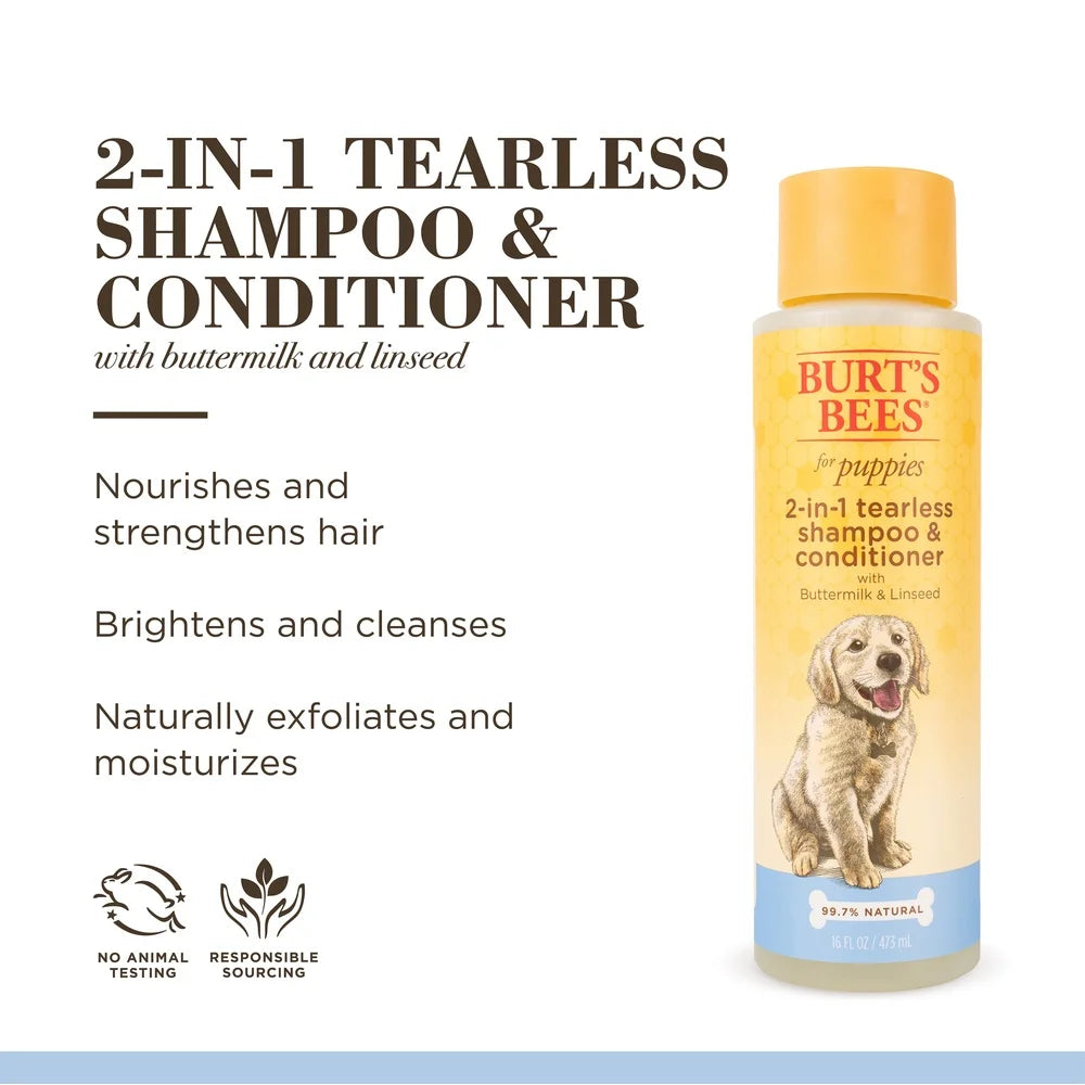 Natural Tearless 2-in-1 Dog Shampoo & Conditioner