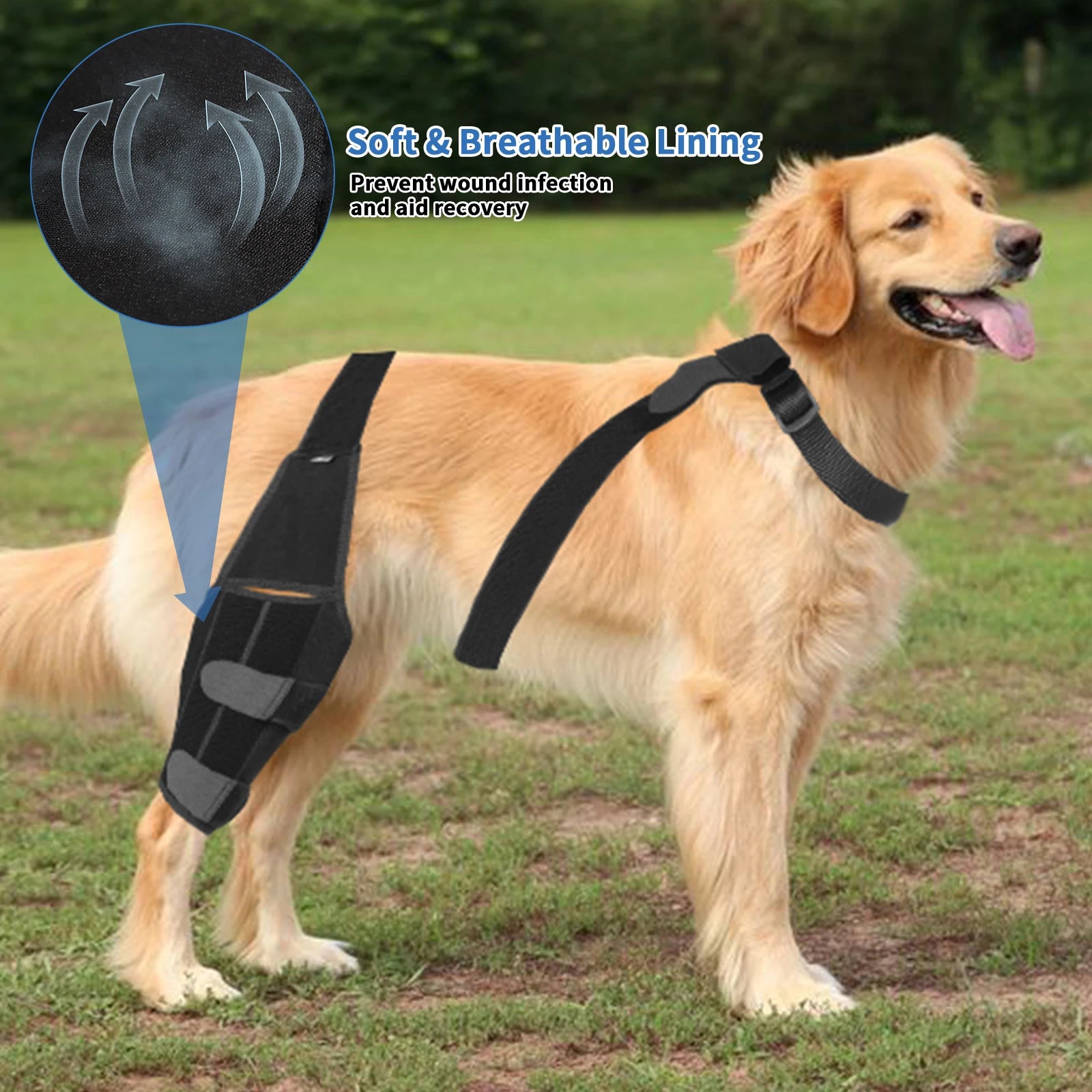 Adjustable Support Pet Knee Pads