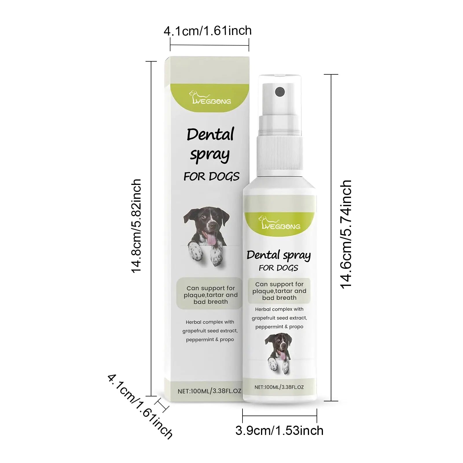 Minty Fresh Oral Cleansing Pet Dental Care Spray