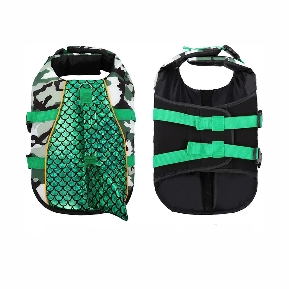 Shark Pets Adjustable Rip-Stop Dog Life Vest