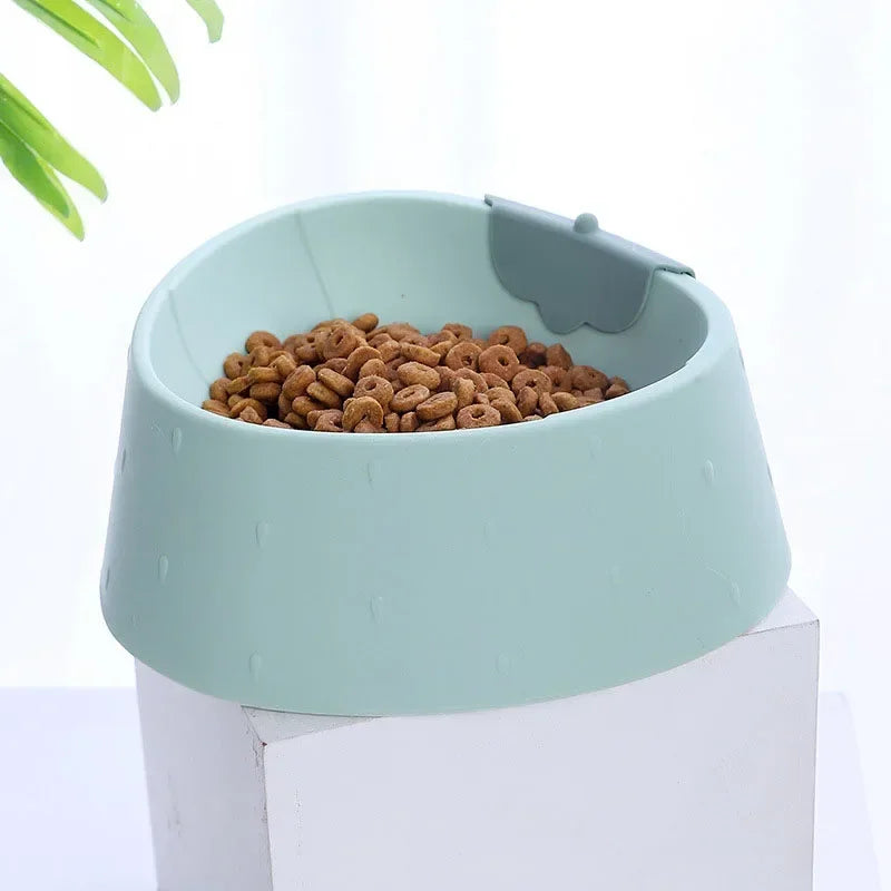 Beautiful Strawberry Pattern Anti-Tumble Pet Bowl