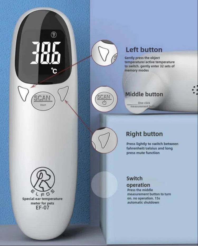 Electronic Digital Pet Ear Thermometer