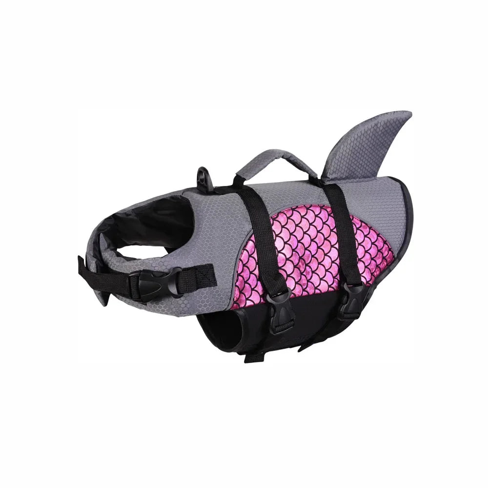 Shark Pets Adjustable Rip-Stop Dog Life Vest