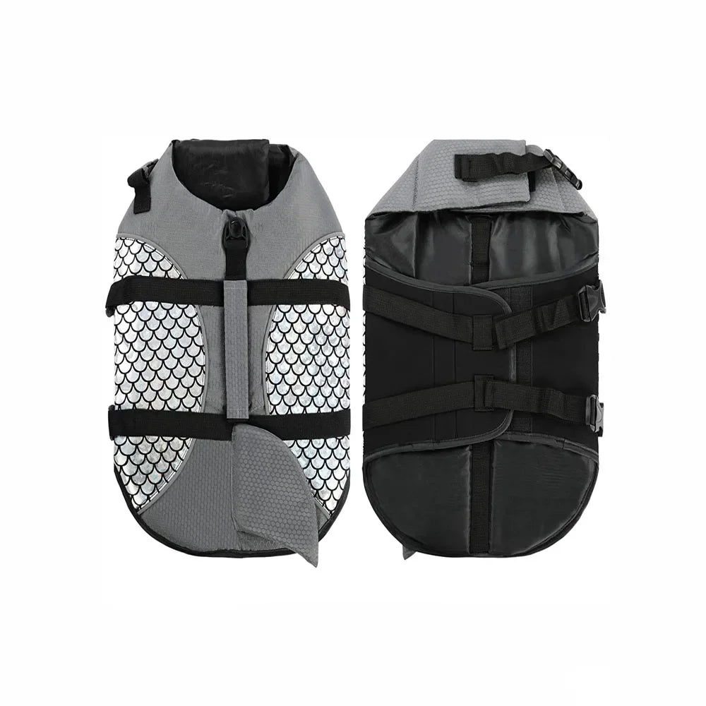 Shark Pets Adjustable Rip-Stop Dog Life Vest