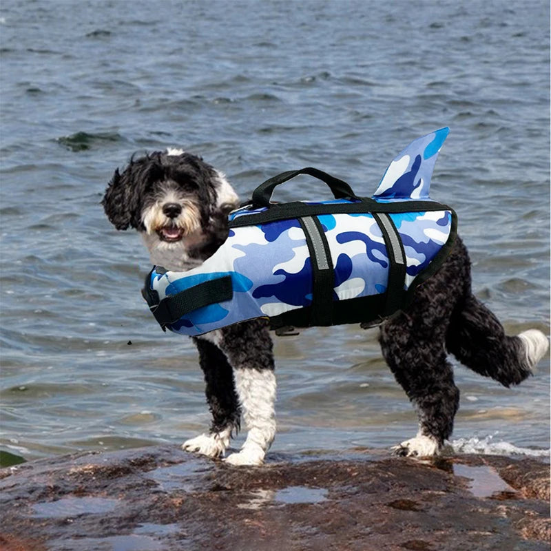 High Performance Shark Fin Design Dog Life Jacket