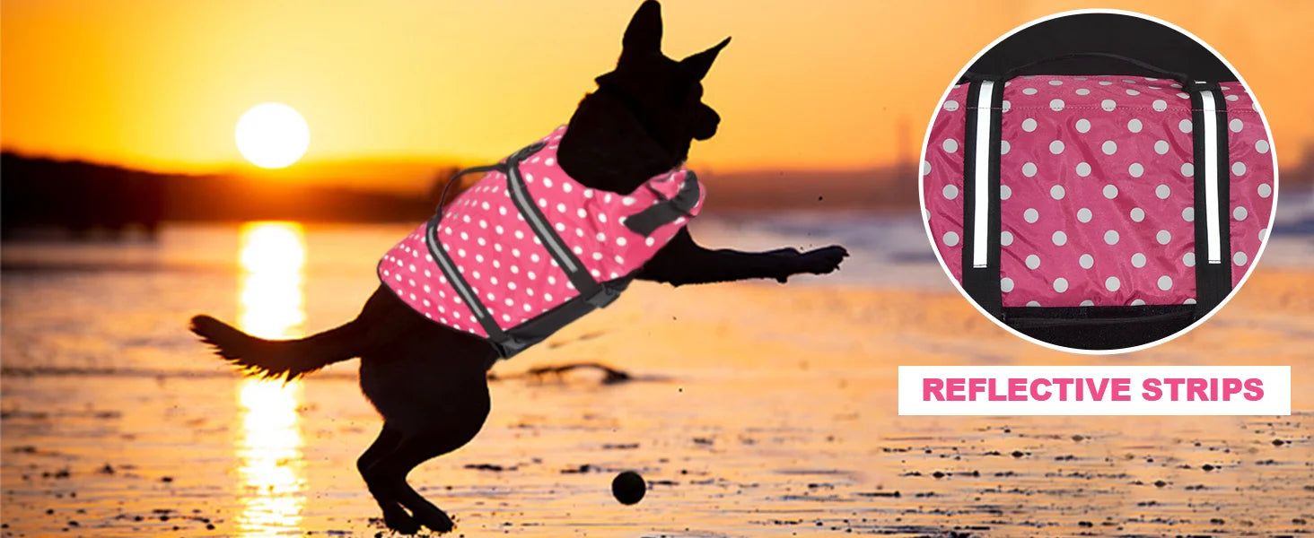 Rip-Stop Adjustable Reflective Dog Life Jacket