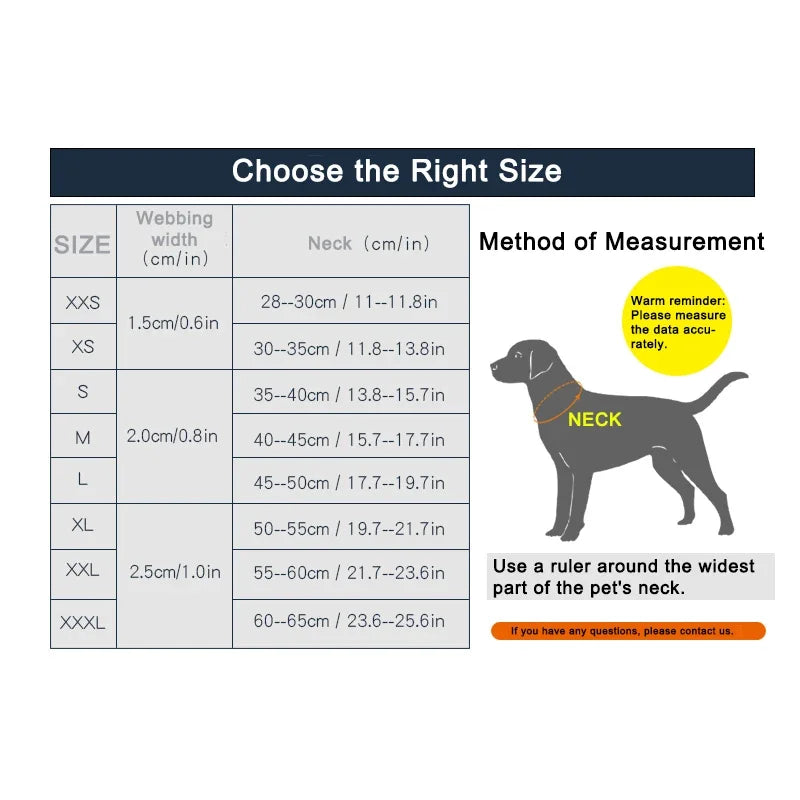 Neoprene Adjustable 3M Refelctive Dog Collar