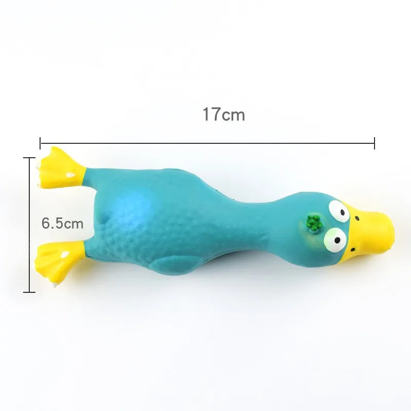 Cute Latex Chicken Shape Dog Squeak Toy