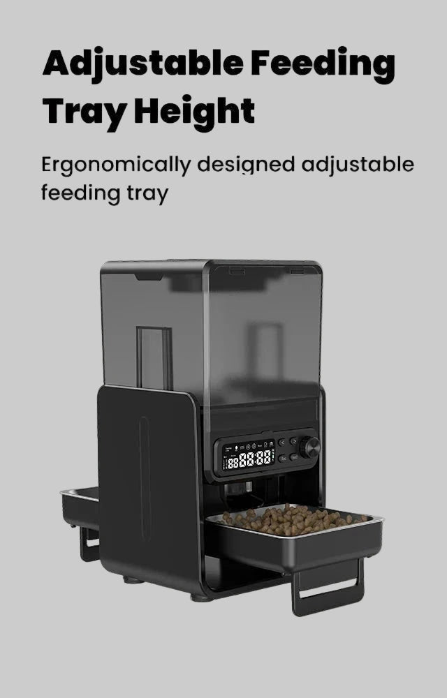 Adjustable Height Dual Smart Pet Feeder