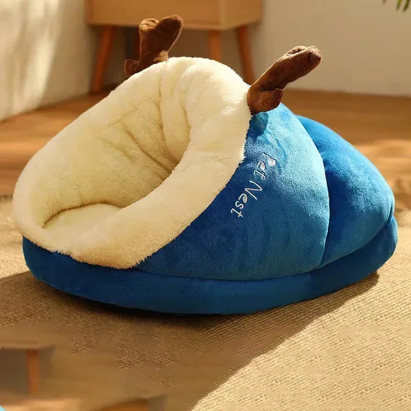 Cozy Plush Pet Sleeping Nest