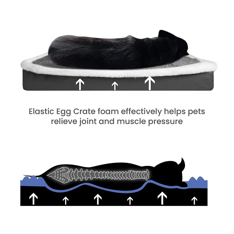 Benepaw Soft Orthopedic Non-Slip Egg Crate Sleeping Mat