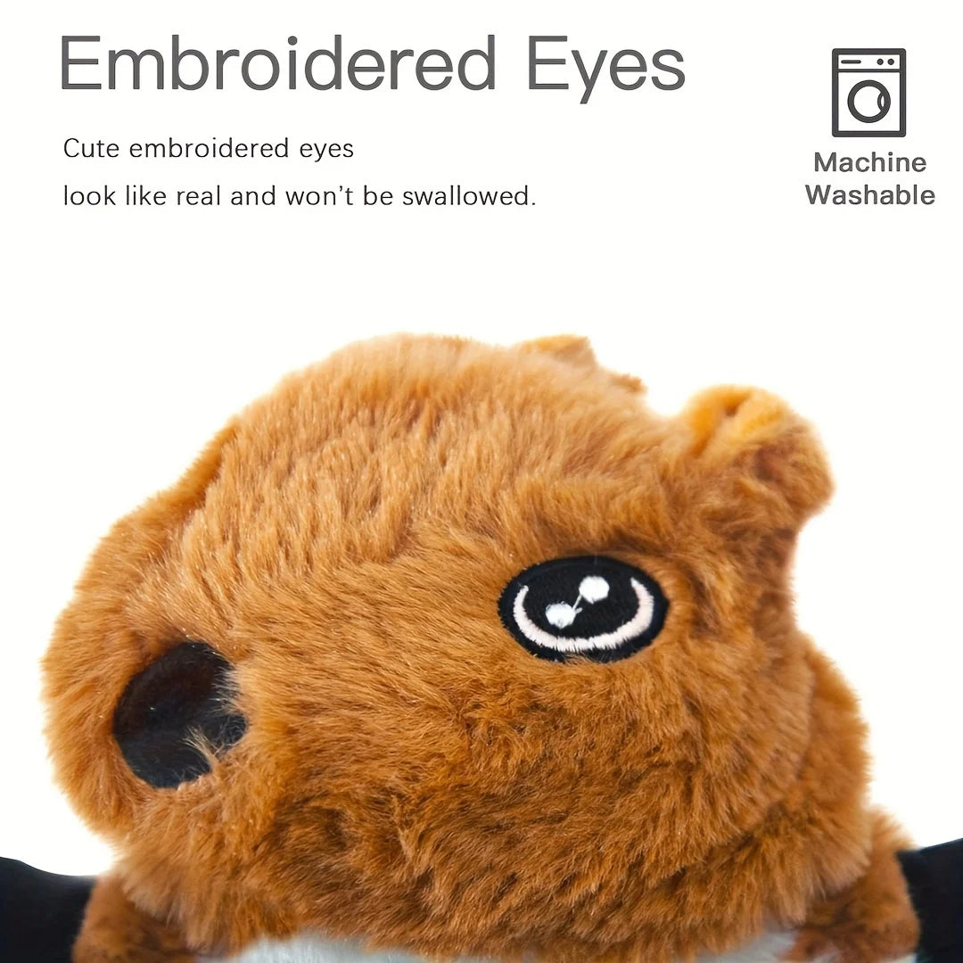 5PC Durable Squeaky No-Stuffing Plush Animal Chew Toys