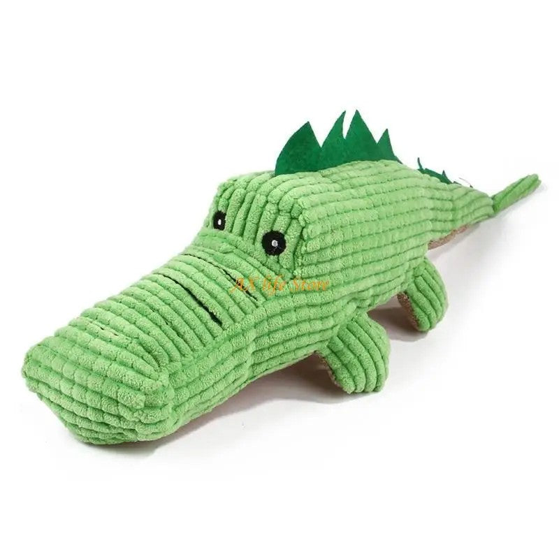 Crocodile Shape Plush Squeaky Dog Toy
