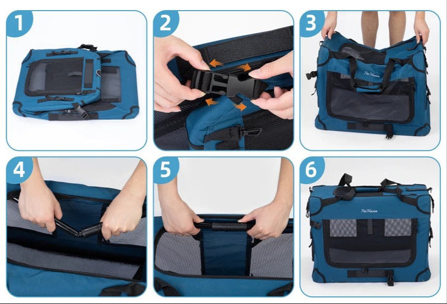 Safe & Comfy Extra Large Capacity Portable Pet Carrier